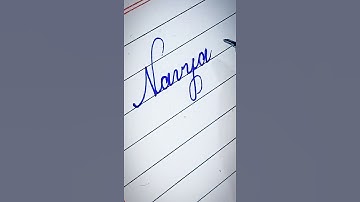 writing a name "Navya" in cursive #shorts