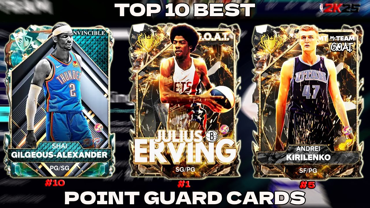 THE TOP 10 BEST POINT GUARDS IN NBA2K25 MYTEAM!!(SEASON8) - YouTube