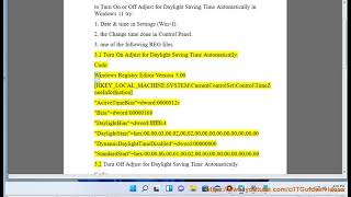 Turn On/Off Adjust for Daylight Saving Time Automatically in Windows 11