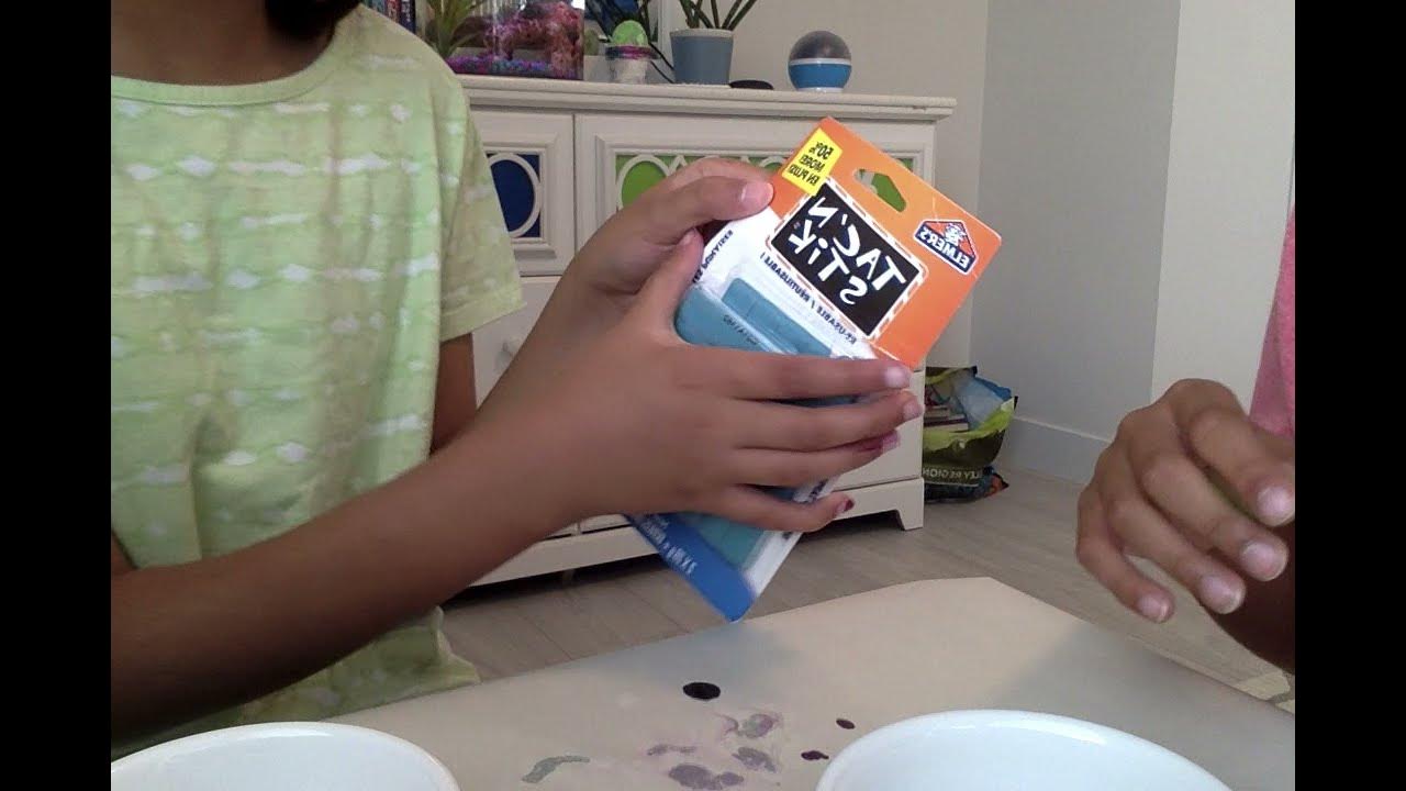 How to make slime with sticky tack slime YouTube