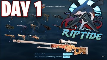Opening Riptide Operation Skins EVERY DAY until I pull a RED! Day 1