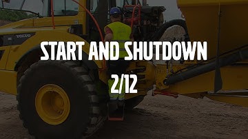 Start and shut down – Volvo Articulated Haulers G series + A60H – Basic operator training – 2/12