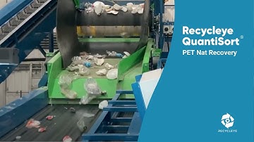PET Nat Ejections from Mixed Plastics using AI - Recycleye QuantiSort®