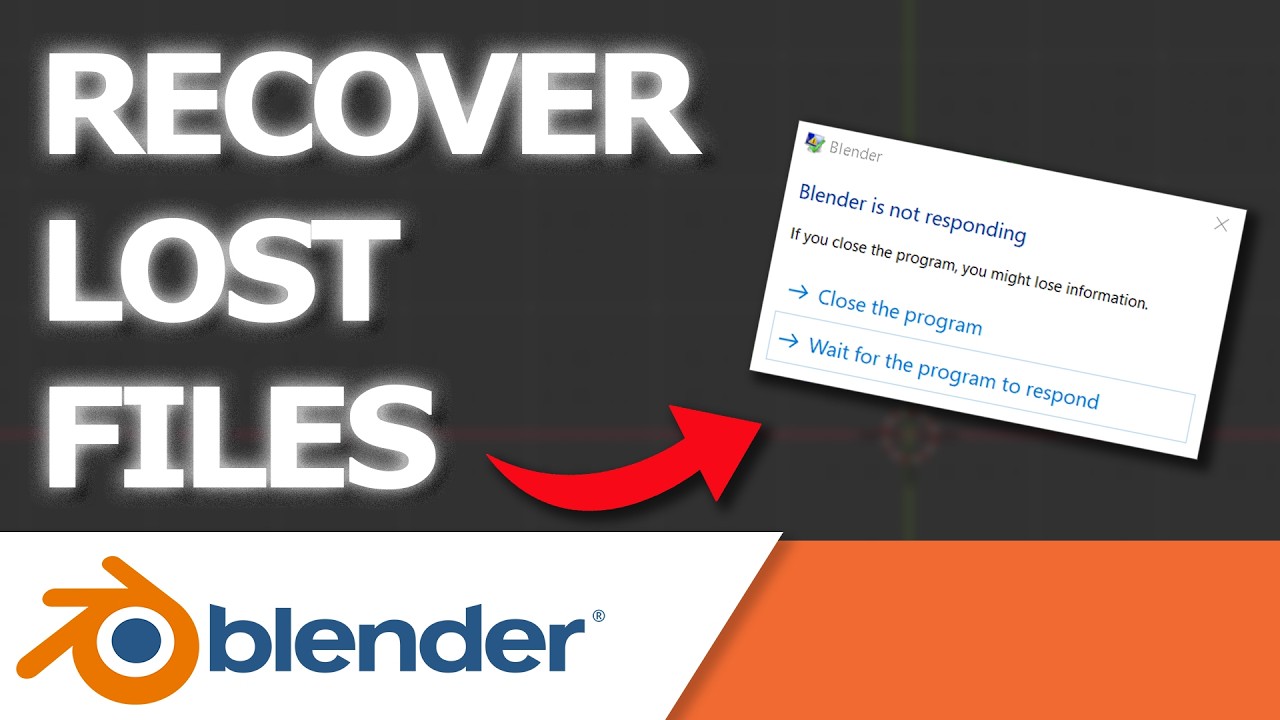 How To Recover Blender File After Crash