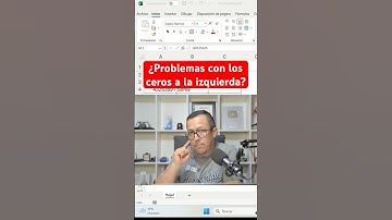 Cómo recuperar los ceros a la izquierda que borra Excel en un número.