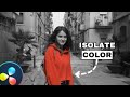 The Best Way To Isolate Single Color In Davinci Resolve
