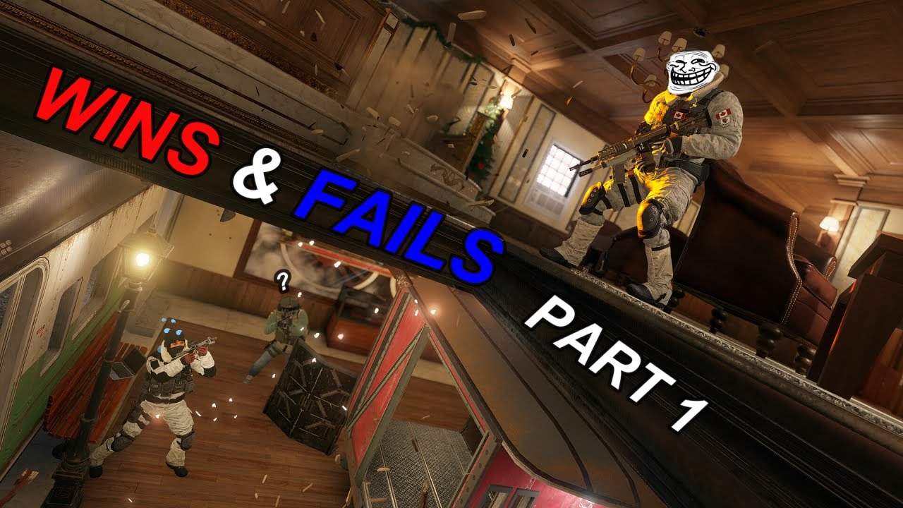 wins and fails part 1 rainbow six siege compilation - YouTube