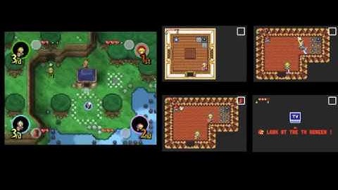 Zelda four swords - emulation demo