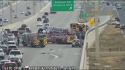 TRAFFIC ALERT | Two school buses involved in incident on U.S. 281 N at Redland Road