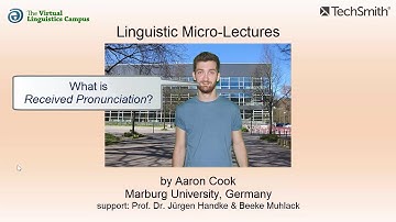VAR_023 - Linguistic Micro-Lectures: Received Pronunciation (RP)