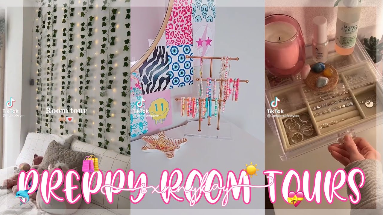 preppy room tour tiktok