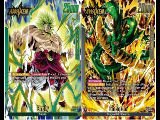 Dragon Ball Super Card Game Fusion World: Broly vs Shenron