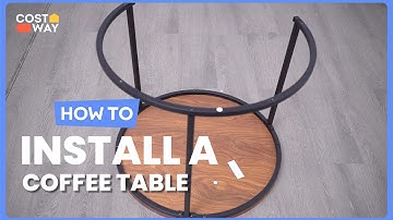 How to Install the Set of 2 Modern Round Stacking Nesting Coffee Tables | JV10236 #costway #howto