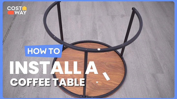 How to Install the Set of 2 Modern Round Stacking Nesting Coffee Tables | JV10236 #costway #howto