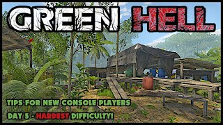 Green Hell HARDMODE | Console Survival Tips | The Dangers of Exploring on Day 6