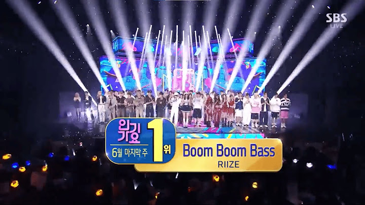 RIIZE (라이즈) - 'Boom Boom Bass' 5th Win + Encore on SBS Inkigayo 240630