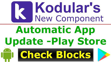 How to show app update available dialog and automatically install | Kodular New Component #kodular