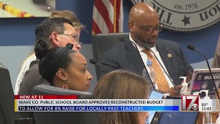 Wake County school board approves reconstructed budget