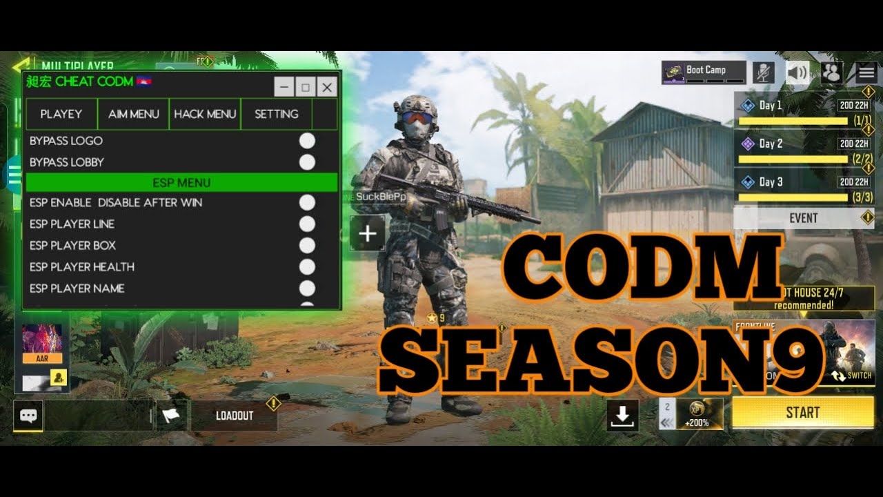 MOD MENU CODM SEASONE 9 FONG SAN - YouTube