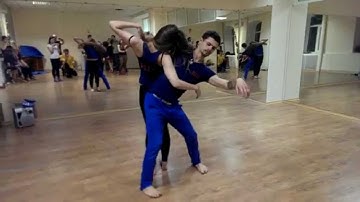 30.12.14 Сontact improvisation + Zouk. HDF Studio.