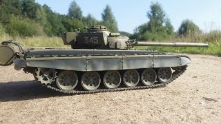 Танк на радиоуправлении VSTANK T72M ... тест-драйв, стрельба