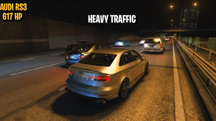 AUDI RS3 Swerving through HEAVY Traffic | Assetto Corsa | Steering Wheel + Shifter Gameplay