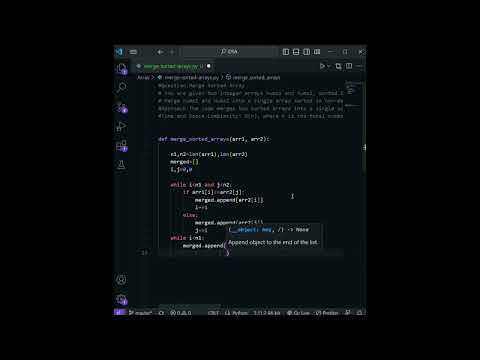 Merge Sorted Arrays