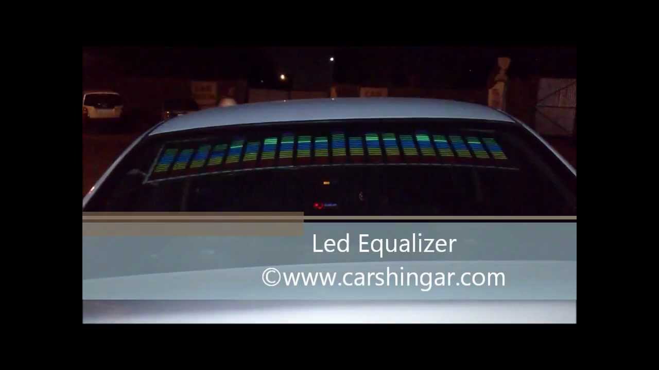 How to install the equalizer on the rear window of the car How to install the equalizer on the rear window of the car