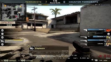 CS:GO 1v5 Glock-18 pistol round clutch [1080p]