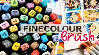 FINECOLOUR brush | Обзор маркеров | Сравнение с COPIC, TOUCH и PROMARKER