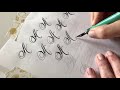 How to Learn Calligraphy Flourish Alphabet Letters