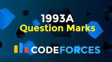 1993A | Question Marks | Codeforces Round 963 (Div. 2) | Greedy | Codeatic