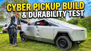 I built a cyber truck outside a barn (then we shot it)