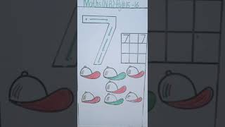 learn to write number 7 and it's formation