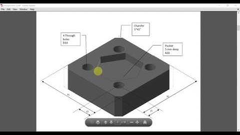 TOOL PATH GENERATION FOR MILLING FACING, POCKETING, CONTOURING AND DRILLING ON MASTERCAM X9