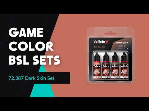 Video: Vallejo Game Color 72387 sada tmavá pleť, 4 barvy (18 ml)