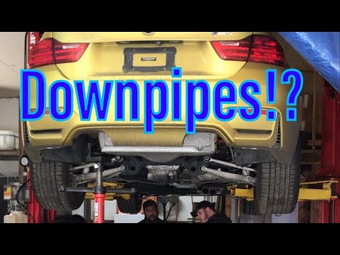 BMW F80 M3 F82 M4 CATLESS DOWNPIPE INSTALL | CTSV vs 392 SCAT PACK vs