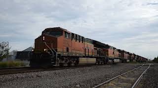 VID202310013SR BNSF 3732 northbound 04 23PM 22 October 2023 Edmond OK by Ronald E Estes