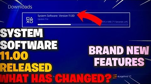 NEW PLAYSTATION 4 SYSTEM SOFTWARE UPDATE 11.00 RELEASED! DOWNLOAD IT NOW!