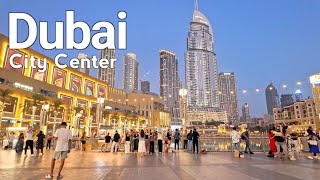 Dubai 4K🇦🇪 Amazing Downtown Dubai, City Center Walking Tour