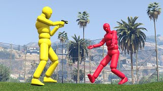 GTA 5 NPC Wars #3 (with Active Ragdoll Dudes) screenshot 5