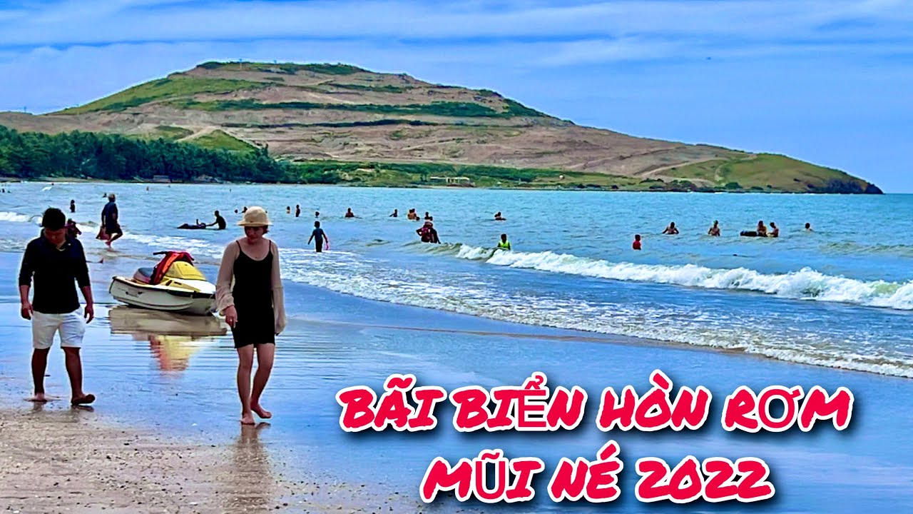 BÃI BIỂN HÒN RƠM MŨI NÉ 2022 Rộng Sạch Người Dân Bán Hải Sản Đông Vui ...