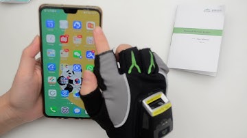 How does the glove scanner work with Android phone