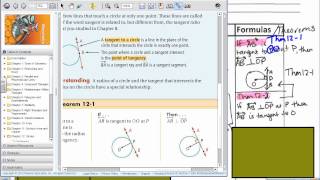 Geometry Chapter 12 Section 1 Tangent Lines Profile