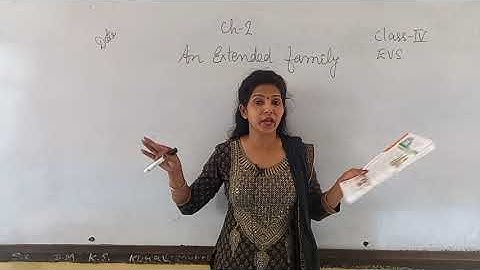 Class IV EVS Chapter 2 An Extended Family part  1