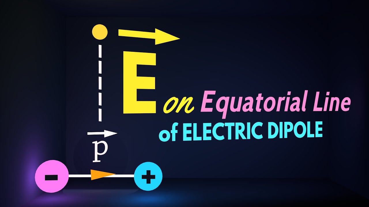 Electric Field on Equatorial Line of an Electric Dipole - YouTube