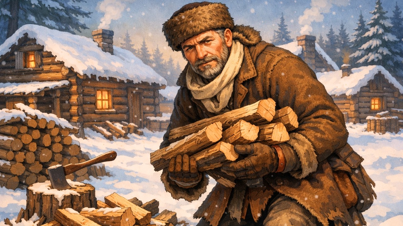 How Early Settlers Lived Through Winters in Wooden Cabins | History for Sleep