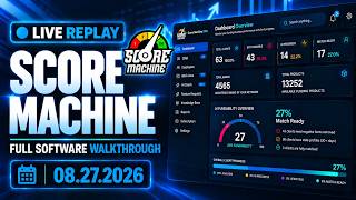 Score Machine Live Replay | Full Software Walkthrough & Data Overview — Aug 27, 2026 screenshot 4