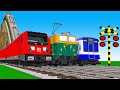   train climbing moutain  fumikiri 3d railroad crossing animation  train 1