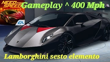 NFS No limits gameplay 400 Kph Lamborghini sesto elemento